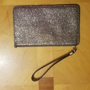 Coach Gold Glitter Wristlet